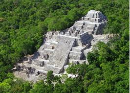 The picture that inspired us to go to Calakmul. This is structure 2 (> 45 meters and one of the largest Mayan pyramids)